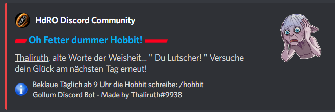Anklicken zum Zoomen hobbit niete