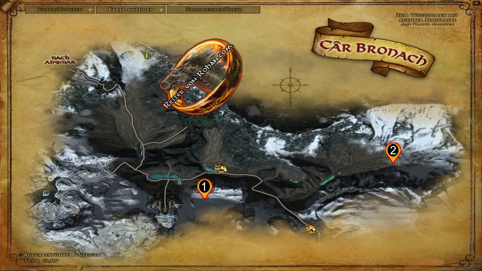 Anklicken zum Zoomen map car bronach