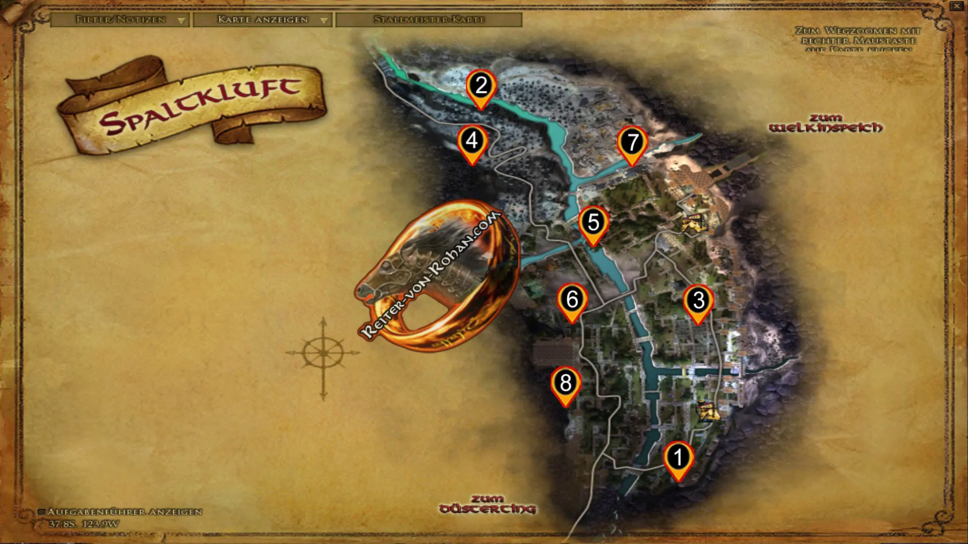 Anklicken zum Zoomen map schatz car bronach