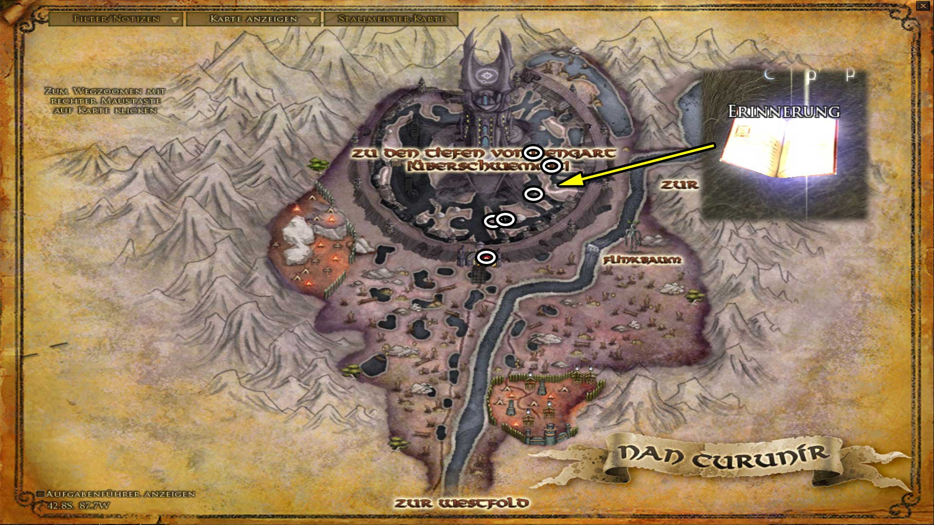 Erinnerungen in Isengard (Karte anklicken zum vergrößern) Erinnerungen in Isengard (Karte anklicken zum vergrößern)