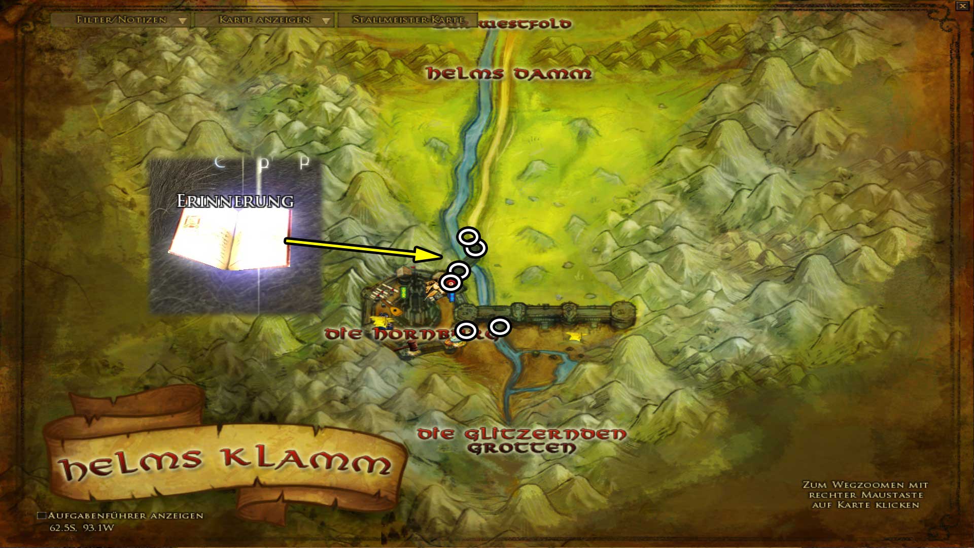 Erinnerungen in Helms Klamm (Karte anklicken zum vergrößern) Erinnerungen in Helms Klamm (Karte anklicken zum vergrößern)