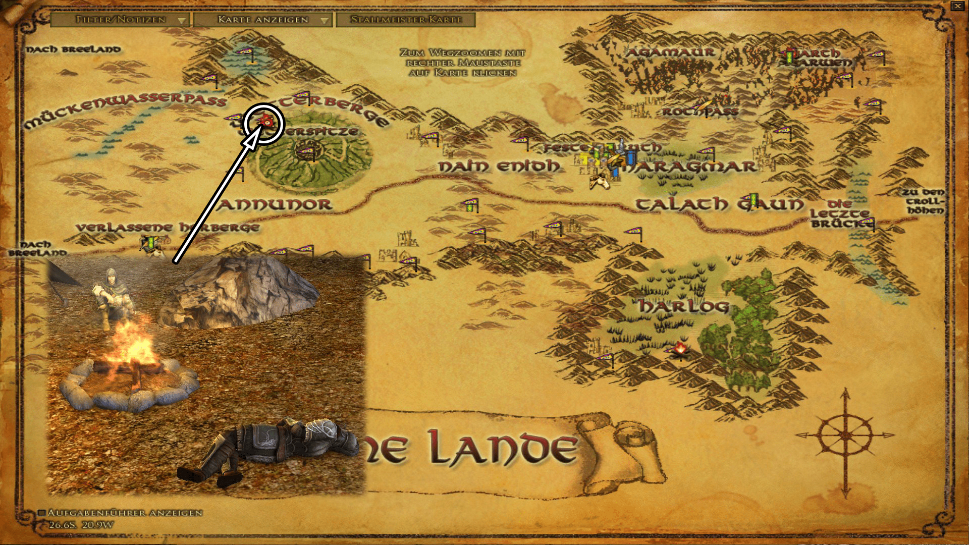 Candaiths Lager an der Wetterspitze - zum vergrößern anklicken Candaiths Lager an der Wetterspitze - zum vergrößern anklicken