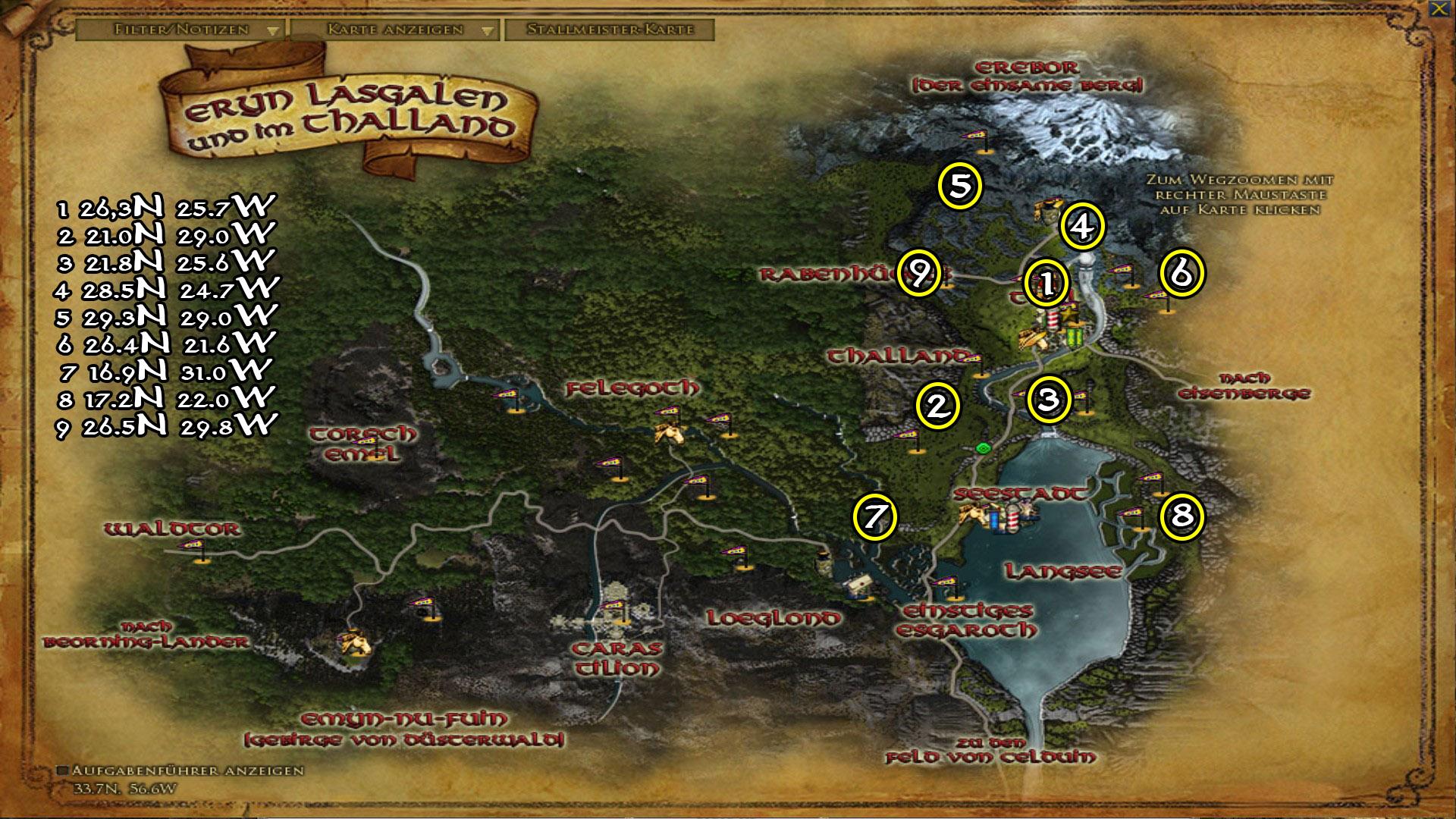 Übersichtskarte der alten Kisten Übersichtskarte der alten Kisten