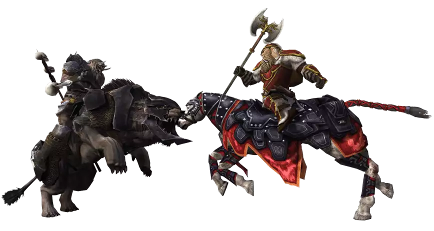 Anklicken zum Zoomen Die Wildermark - Berittener Kampf